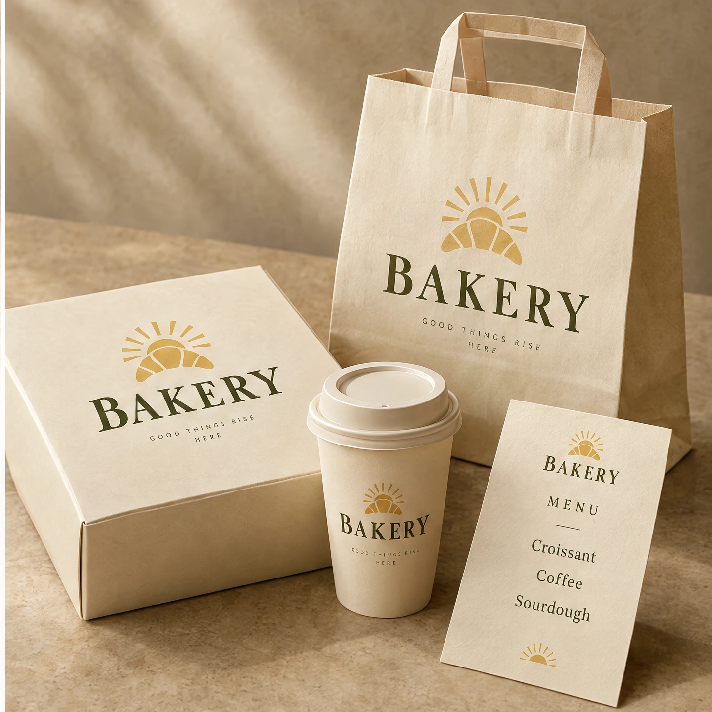 BAKERY Menus & packaging concept