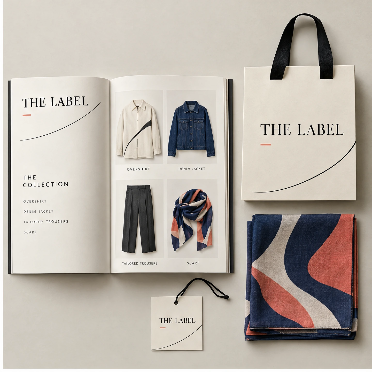 THE LABEL Collection materials concept