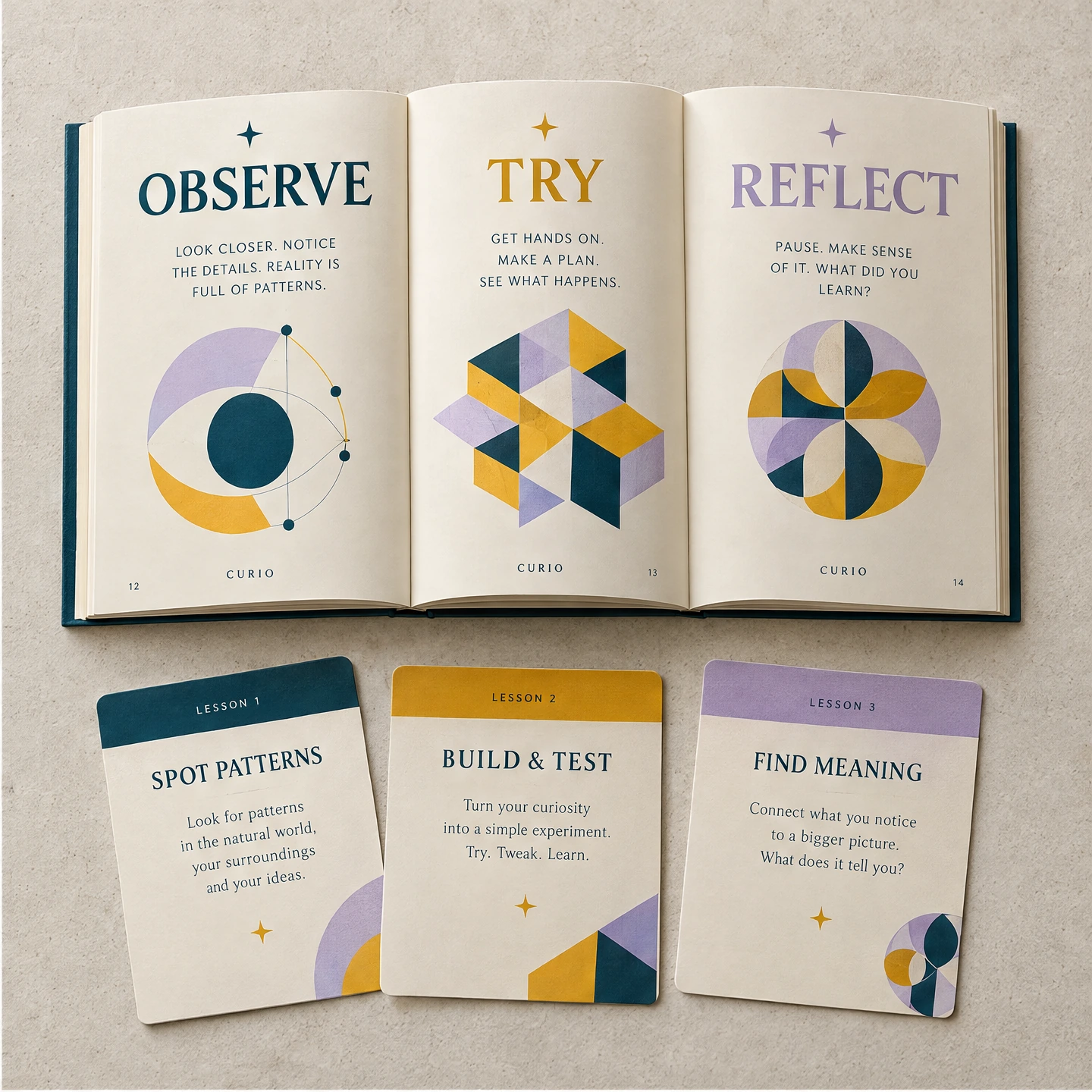 CURIO Learning materials concept