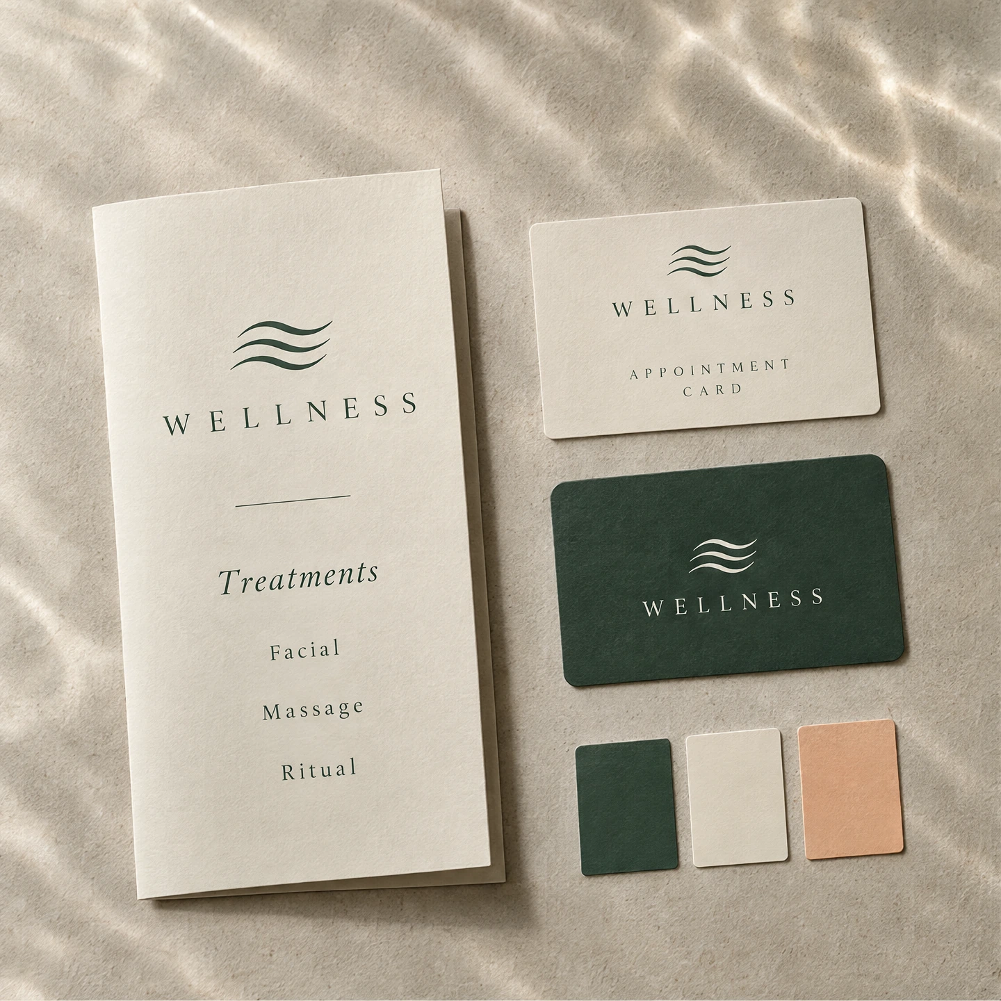 WELLNESS Identity & treatment menu concept