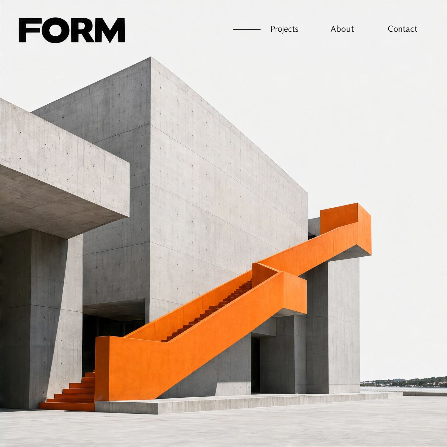 FORM: fictional architecture concept, minimal / architectural art direction