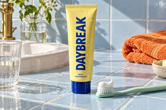 Preview of DAYBREAK toothpaste advertising